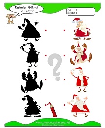 Gölgesi İle Eşleştir Çalışma Sayfaları